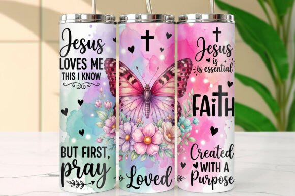 Download Christian 20oz Skinny Tumbler Wrap PNG - Premium Resources