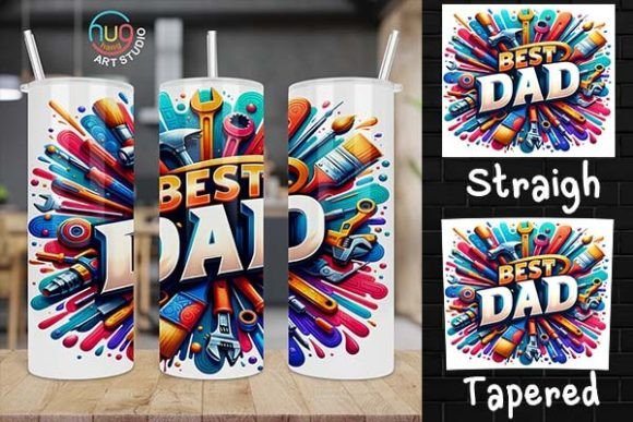 Download Best Dad Ever 20oz Skinny Tumbler, Tool - Premium Bundle