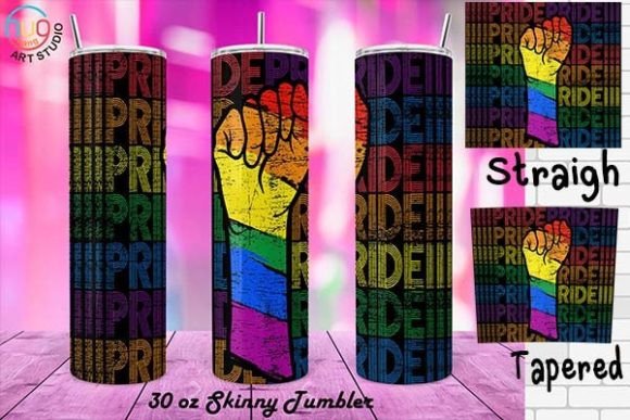 Download Pride 30 Oz Skinny Tumbler Sublimation - Premium Resources